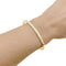 Bracelet Bracelet jonc en or jaune et diamants 58 Facettes 35815