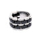Bague 55 Chanel Ultra - Bague en or blanc, céramique noire et diamants 58 Facettes 35833