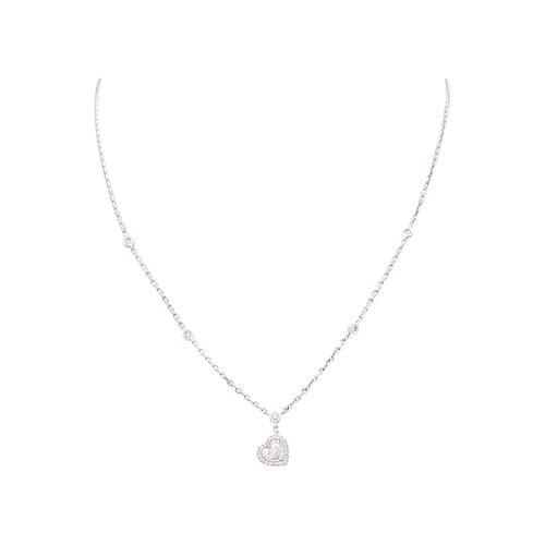 Collier Messika Joy - Collier en or blanc et diamants 58 Facettes 35826
