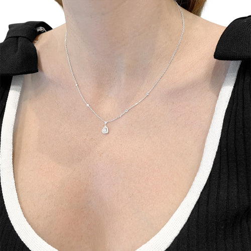 Collier Messika Joy - Collier en or blanc et diamants 58 Facettes 35826