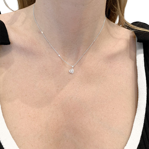 Collier Messika Joy - Collier en or blanc et diamants 58 Facettes 35826