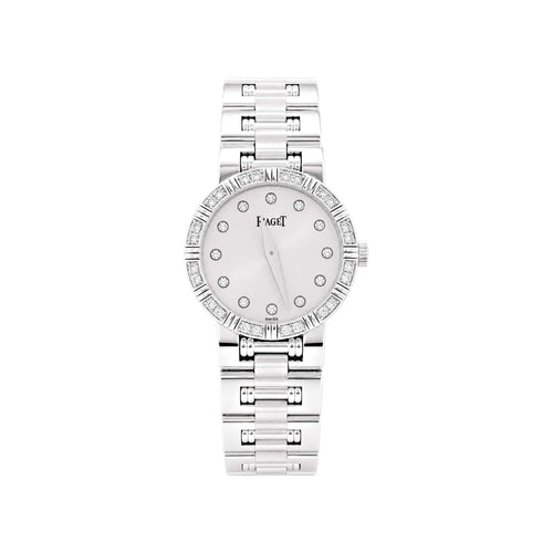 Montre Piaget Dancer - Montre en or blanc et diamants 58 Facettes 35745