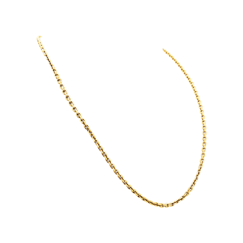 Collier Collier maille forçat en or jaune 58 Facettes 35836