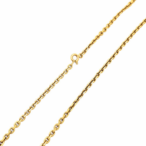 Collier Collier maille forçat en or jaune 58 Facettes 35836