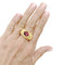 Bague 56 Hérail Babul Work - Bague en or jaune et tourmaline rose 58 Facettes 35834