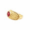 Bague 56 Hérail Babul Work - Bague en or jaune et tourmaline rose 58 Facettes 35834