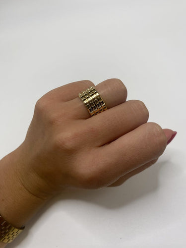 52 Boucheron Clou de Paris - Bague en or jaune 18 carats 58 Facettes SKU BOP/260043