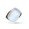 50 Pomellato - Bague en or blanc et aigue-marine 58 Facettes CA-POM-RI-AM-WG