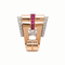 Broche années 40 en or rose, diamants et rubis 58 Facettes 1.0000174/2