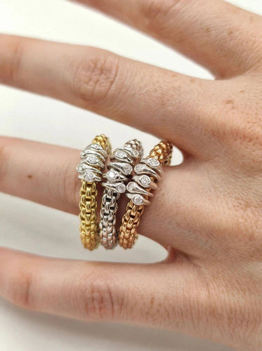 53.5 FOPE Flex'it - Bague en or blanc et diamants 58 Facettes CV-081