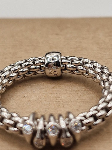 53.5 FOPE Flex'it - Bague en or blanc et diamants 58 Facettes CV-081