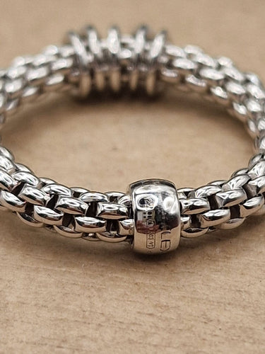 53.5 FOPE Flex'it - Bague en or blanc et diamants 58 Facettes CV-081