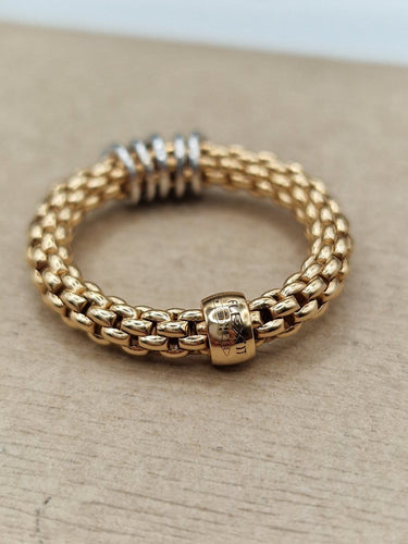 FOPE Flex'it - Bague en or rose 18 ct et diamants 58 Facettes CV-082