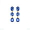 Boucles d'oreilles en or 18 carats et saphirs ovales 58 Facettes GER1002YG