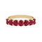 53 AITCHES - Bague sept rubis en or 18K 58 Facettes GBR1342RD