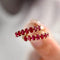 53 AITCHES - Bague sept rubis en or 18K 58 Facettes GBR1342RD