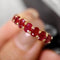 53 AITCHES - Bague sept rubis en or 18K 58 Facettes GBR1342RD