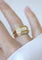 53 Bague jonc en or jaune et diamants 58 Facettes