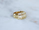 53 Bague jonc en or jaune et diamants 58 Facettes