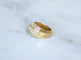 53 Bague jonc en or jaune et diamants 58 Facettes