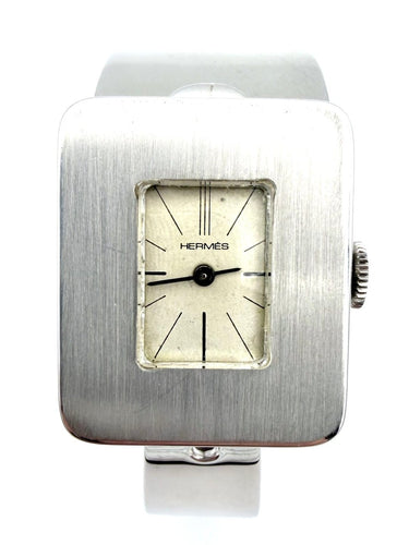 Montre Hermès - Montre vintage en argent à mouvement mécanique 58 Facettes HERMES MON