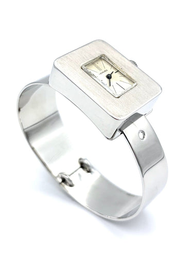 Hermès - Montre vintage en argent à mouvement mécanique 58 Facettes HERMES MON
