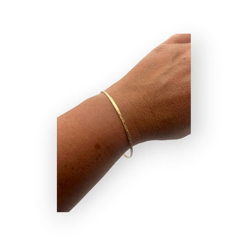 Jonc - Bracelet ciselé en or jaune 750 58 Facettes 149068643