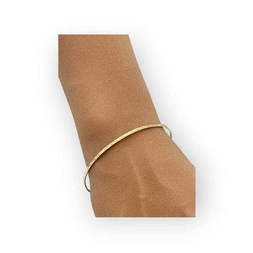 Jonc - Bracelet ciselé en or jaune 750 58 Facettes 149068643
