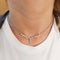 Collier ras-de-cou en or blanc et diamants 0,66 ct 58 Facettes G3990