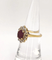 Bague 50 Bague marquise en or jaune, rubis et diamants 58 Facettes 240