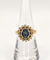Bague 53.5 Bague pompadour en or jaune avec saphir et diamants 58 Facettes 241