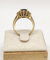 Bague 53.5 Bague pompadour en or jaune, saphir et diamants 58 Facettes 241