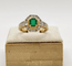 Bague 53 Bague en or jaune 18K, émeraude et diamants 58 Facettes 245