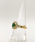 Bague 53 Bague en or jaune 18K, émeraude et diamants 58 Facettes 245