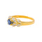 53 Bague en or jaune et blanc, saphirs et diamants 58 Facettes 5752904CN