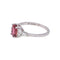 53 Bague en or blanc, tourmaline rose et diamants 58 Facettes 5669441RV
