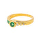 54 Bague en or jaune, émeraudes et diamants 58 Facettes 5679845CN