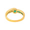 54 Bague en or jaune, émeraudes et diamants 58 Facettes 5679845CN