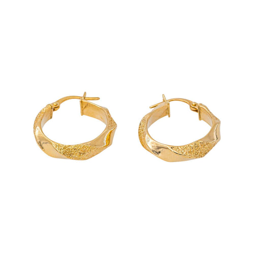 Boucles d'oreilles créoles en or jaune 58 Facettes 5745729CN