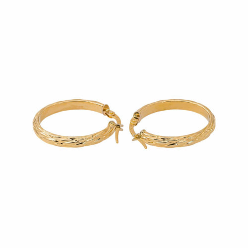 Créoles - Boucles d'oreilles en or jaune 58 Facettes 5774081CN