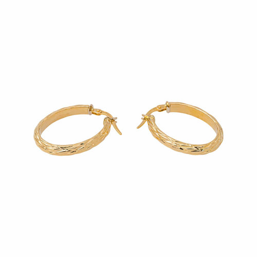 Créoles - Boucles d'oreilles en or jaune 58 Facettes 5774081CN