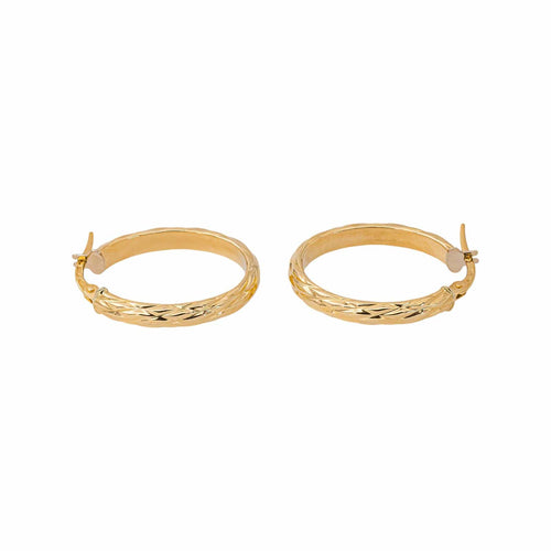 Créoles - Boucles d'oreilles en or jaune 58 Facettes 5774081CN