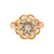 54 Bague Marguerite en or rose, or blanc et diamants 58 Facettes 5408493CN