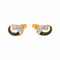 Boucles d'oreilles dormeuses en or jaune, saphirs et diamants 58 Facettes 5713879CN
