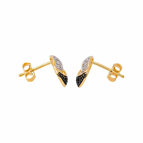 Boucles d'oreilles dormeuses en or jaune, saphirs et diamants 58 Facettes 5713879CN