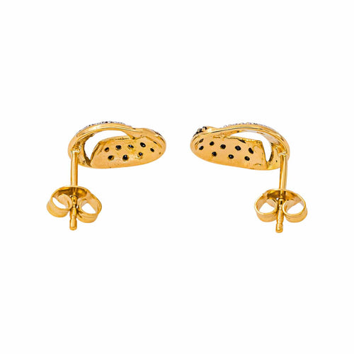 Boucles d'oreilles dormeuses en or jaune, saphirs et diamants 58 Facettes 5713879CN
