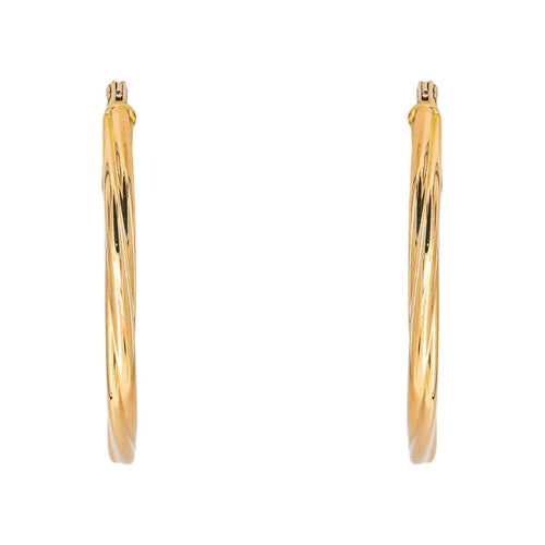 Créoles - Boucles d'oreilles en or jaune 58 Facettes 5713272CN