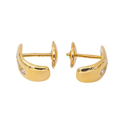 Boucles d'oreilles dormeuses en or jaune et diamants 58 Facettes 5779684CN