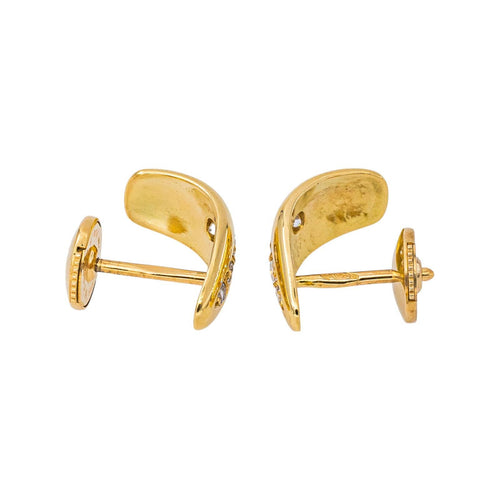 Boucles d'oreilles dormeuses en or jaune et diamants 58 Facettes 5779684CN