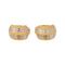 Boucles d'oreilles dormeuses en or jaune et blanc 58 Facettes 5840606CN
